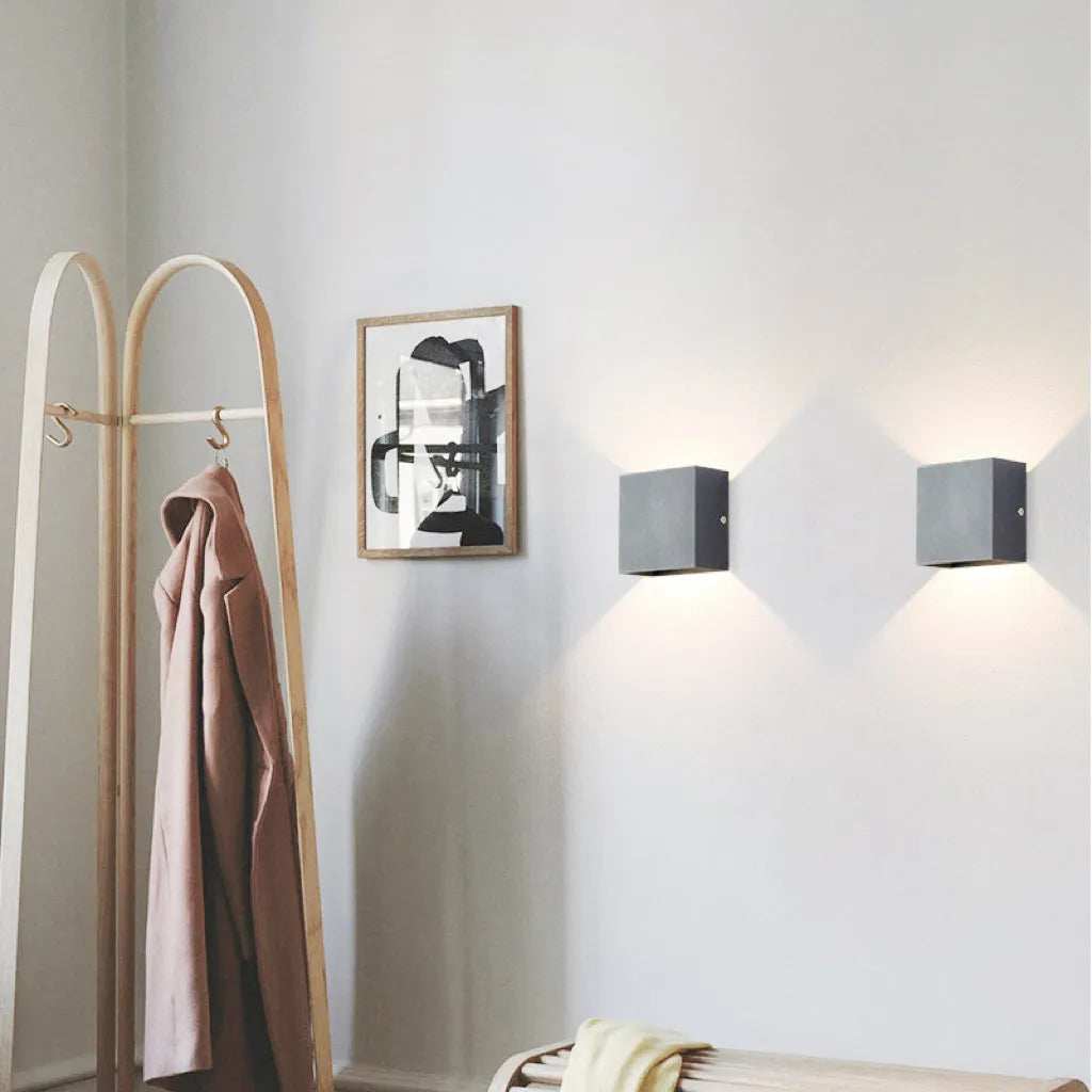LED Outdoor Wall Sconce Metal Square Adjustable Light Fixture Waterproof IP65 for Patio Garden Porch Entryway Corridor Exterior | Lonoma
