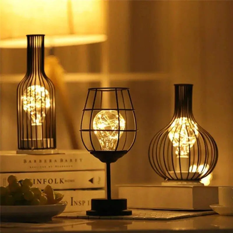 Black Acrylic Table Lamp, Warm White LED Nightstand Lamp, Modern Sculptural Desk Light for Bedroom, Living Room & Shelf Decor | Lonoma