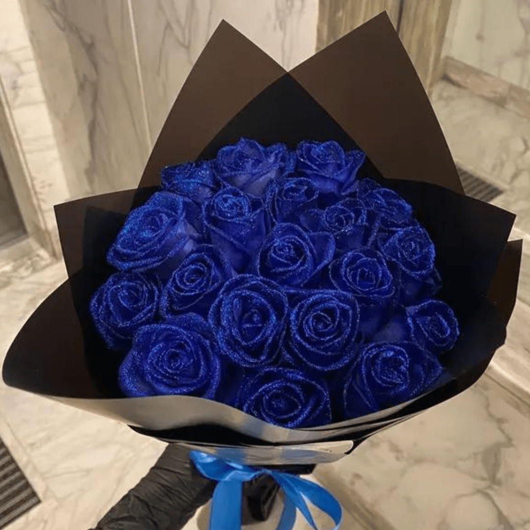 Sparkling Preserved Rose in Gift Box – Real Flower with Shimmering Finish for Anniversary, Valentine's Day, Birthday, Wedding Decor | Lonoma