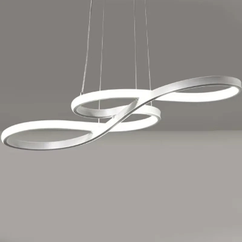 Dimmable LED Ring Pendant Light for Dining Room Kitchen Living Room Multi-Ring Aluminum Adjustable Height Modern Chandelier | Lonoma