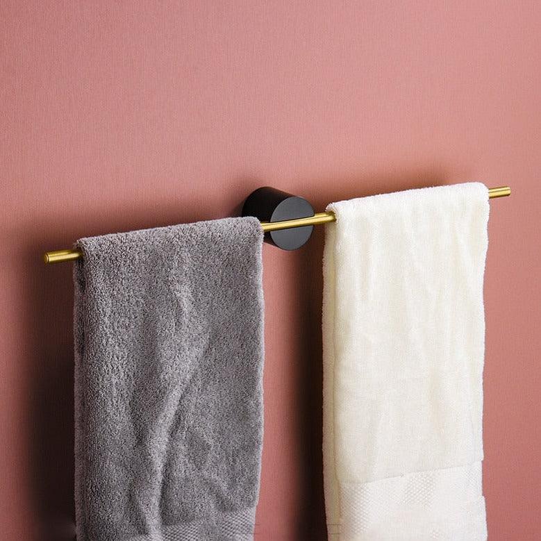 Freestanding Aluminum Towel Rack for Bathroom & Bedroom – Portable No-Drill Design, Brushed Finish | Lonoma