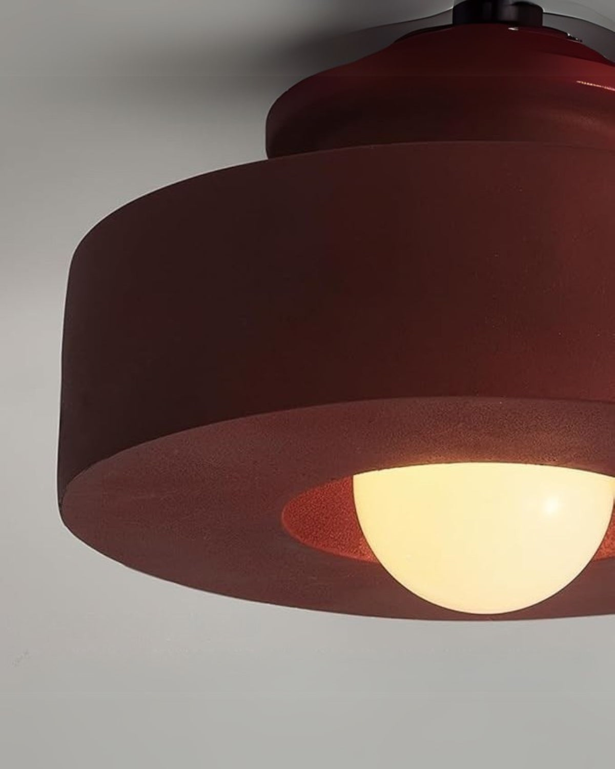 Round LED Flush Mount Ceiling Light, 12 in Warm White 3000K, Resin Modern Minimalist Lamp for Hallway, Bedroom & Living Room | Lonoma
