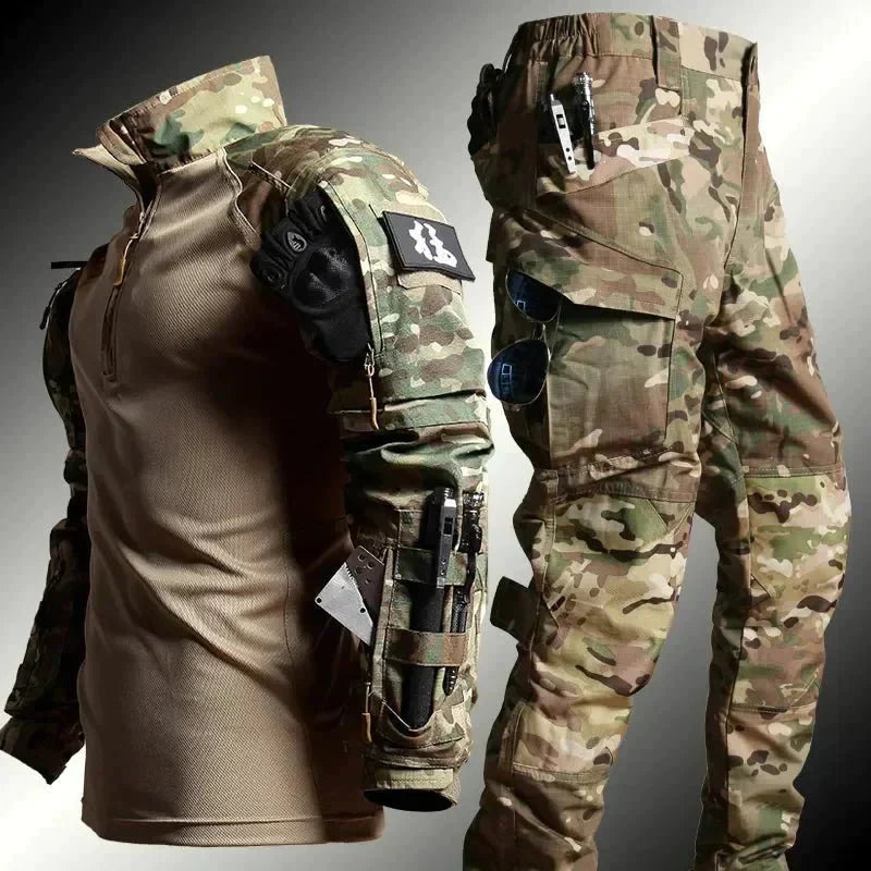 Men's Tactical Jacket & Pants Set Waterproof Outdoor Gear for Hiking Camping Hunting Survival | Lonoma