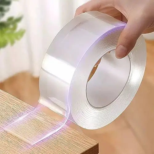 Heavy-Duty Clear Gel Mounting Tape 1.2 in × 118 in Removable Adhesive Strips for Walls Ceilings Windows Cars Indoor Outdoor | Lonoma