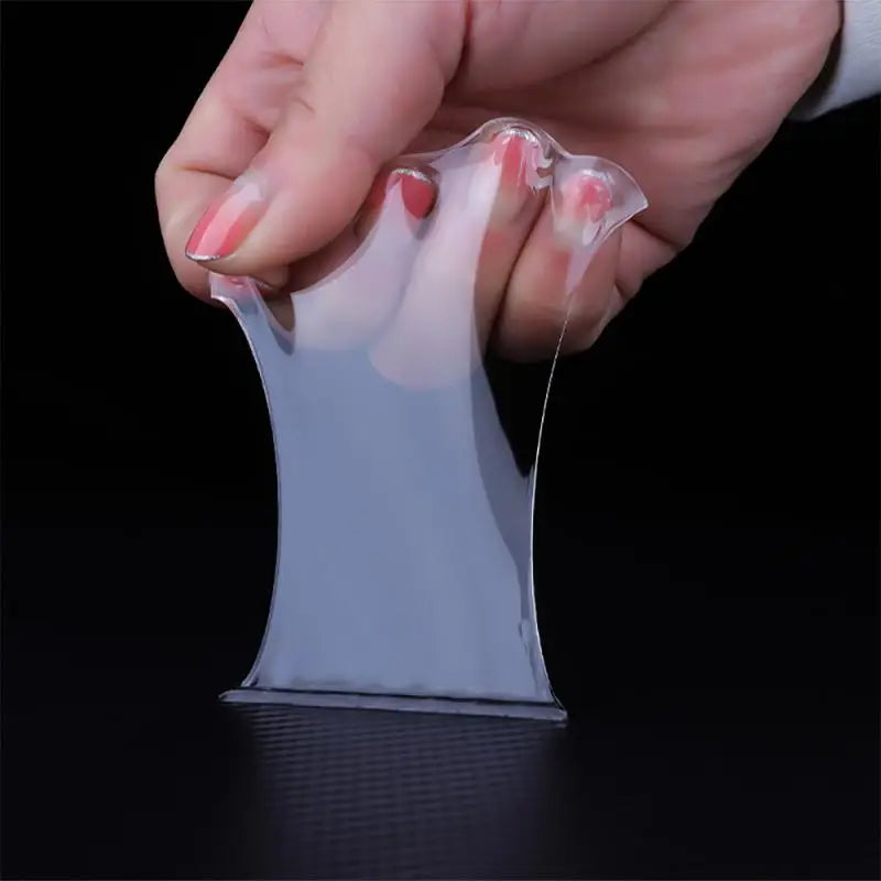 Heavy-Duty Clear Gel Mounting Tape 1.2 in × 118 in Removable Adhesive Strips for Walls Ceilings Windows Cars Indoor Outdoor | Lonoma