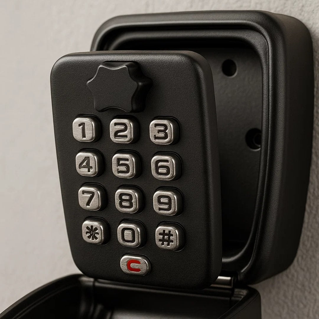 Wall-Mount Key Lock Box with Combination Lock for Outdoor Indoor Use Zinc Alloy Weatherproof Entry Security Storage | Lonoma