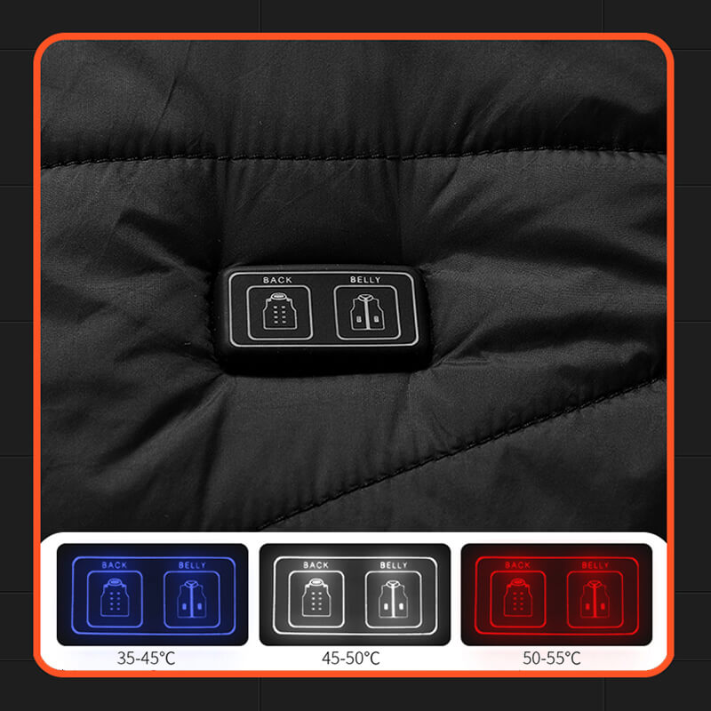 USB Rechargeable Heated Vest with Multiple Warming Zones for Winter Outdoor Activities Cold Weather Work Lightweight Insulated Body Warmer | Lonoma