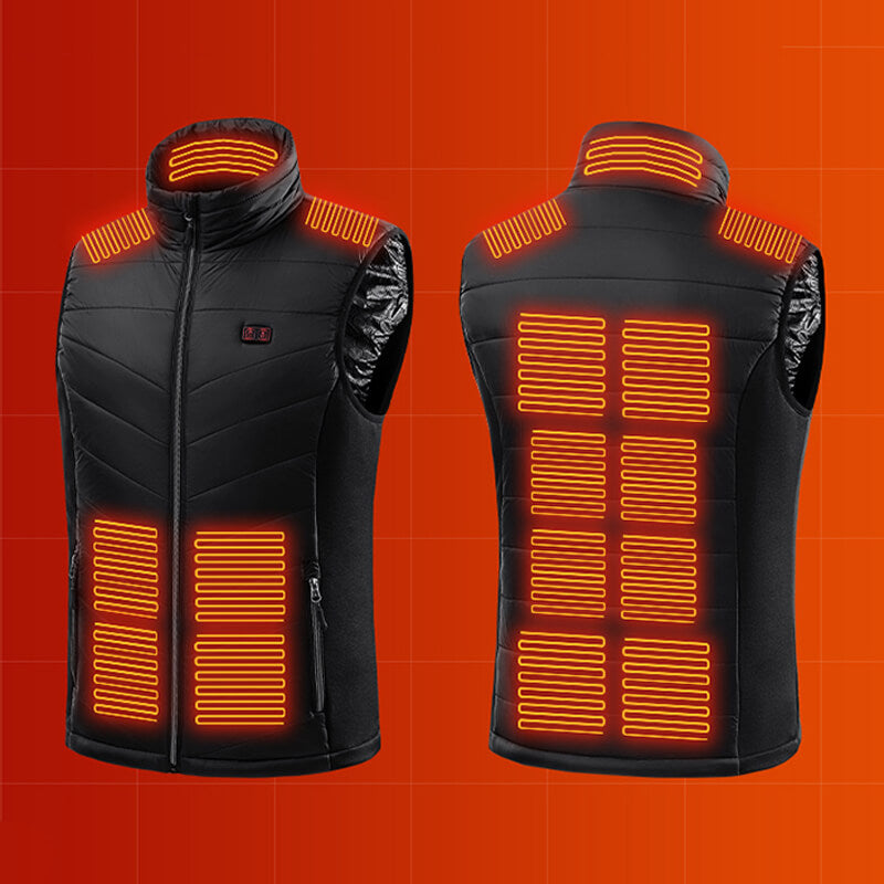 USB Rechargeable Heated Vest with Multiple Warming Zones for Winter Outdoor Activities Cold Weather Work Lightweight Insulated Body Warmer | Lonoma