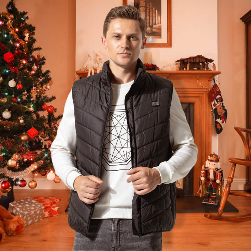 USB Rechargeable Heated Vest with Multiple Warming Zones for Winter Outdoor Activities Cold Weather Work Lightweight Insulated Body Warmer | Lonoma