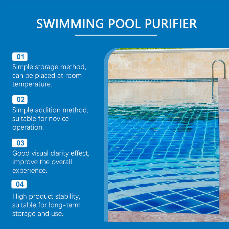 Pool Care Solution Chlorine-Free 3.4 oz for Algae Control & Crystal Clear Water in Inflatable Pools Hot Tubs Spas | Lonoma