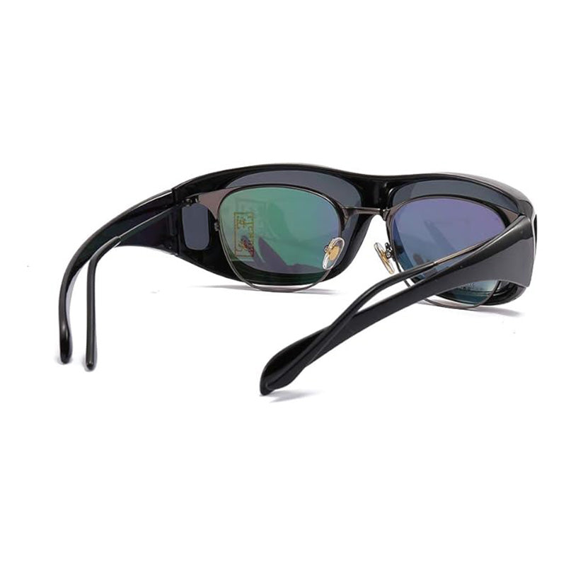 Wrap-Around Solar Shields for Eyeglass Wearers – Anti-Glare Lenses with Side Protection for Driving & Outdoor Activities | Lonoma