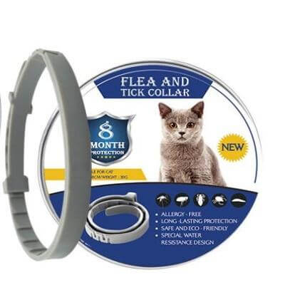 Natural Flea and Tick Collar for Dogs and Cats, Adjustable Plant-Based Citronella Lavender Pet Collar, Water Resistant | Lonoma