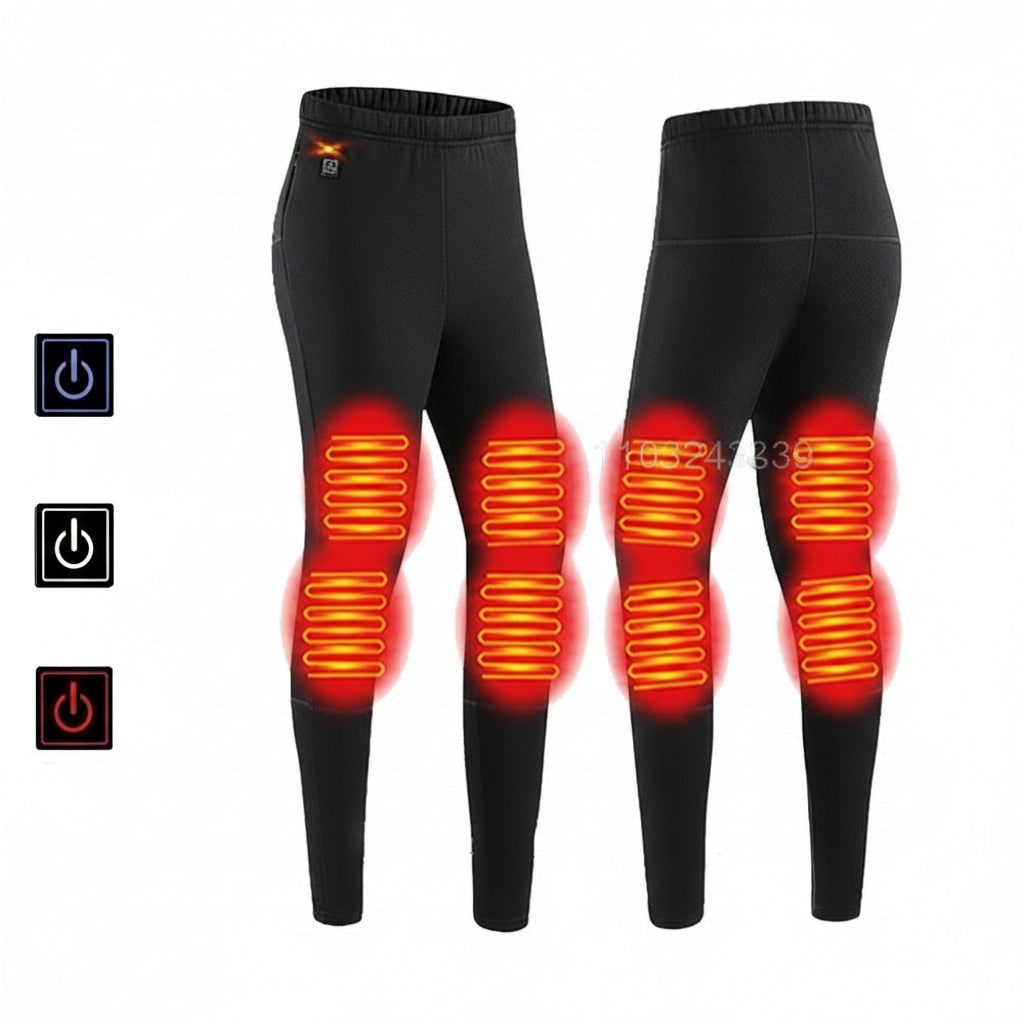 USB Rechargeable Heated Base Layer Set with 3 Heat Settings for Winter Sports and Outdoor Activities | Lonoma