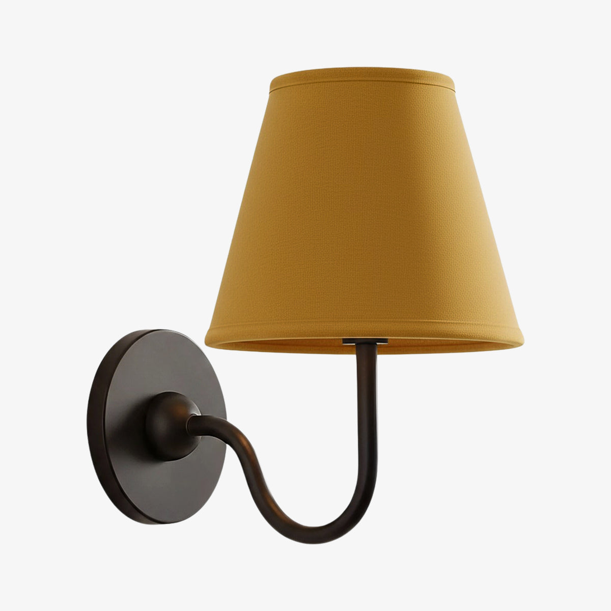 Fabric Shade Wall Sconce with Metal Backplate – E12 Socket Hardwired Light for Bedroom Hallway Dining Room Foyer – Dimmable Indoor Lighting | Lonoma