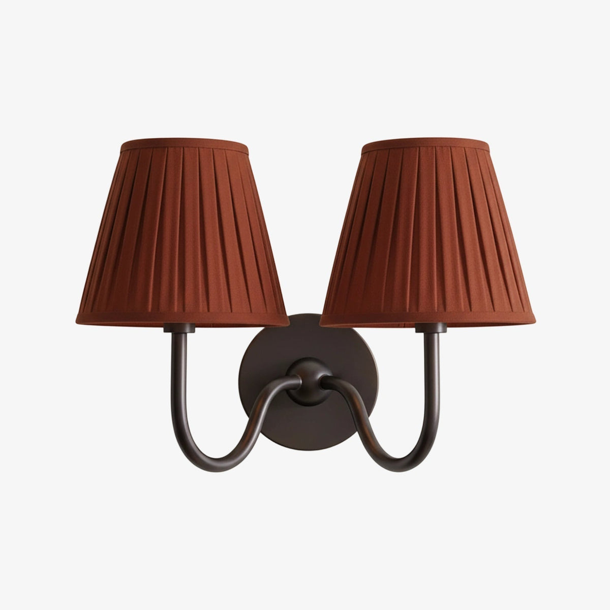 Fabric Shade Wall Sconce with Metal Backplate – E12 Socket Hardwired Light for Bedroom Hallway Dining Room Foyer – Dimmable Indoor Lighting | Lonoma