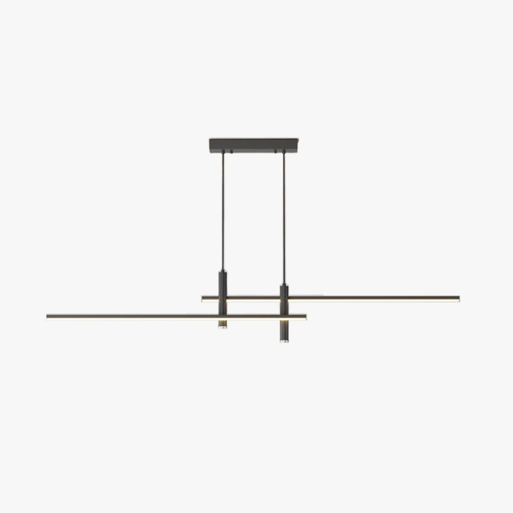 Contemporary Metal Spotlight Chandelier for Dining Tables – Adjustable Linear Design in Sleek Finishes for Kitchen Islands and Living Spaces | Lonoma