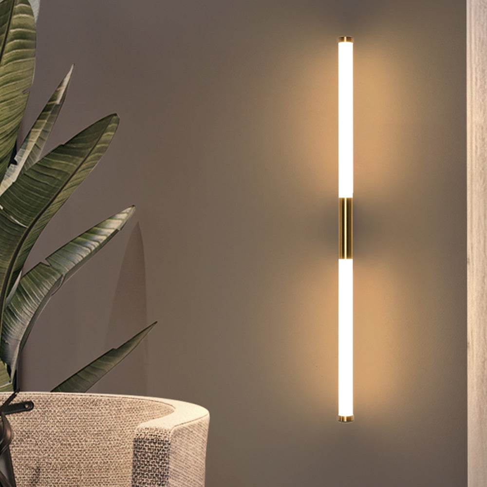 Sleek LED Vanity Light with Acrylic Shade - Hardwired Bathroom Mirror Fixture - Metal & Polycarbonate Construction - 110-240V - IP44 Rated | Lonoma