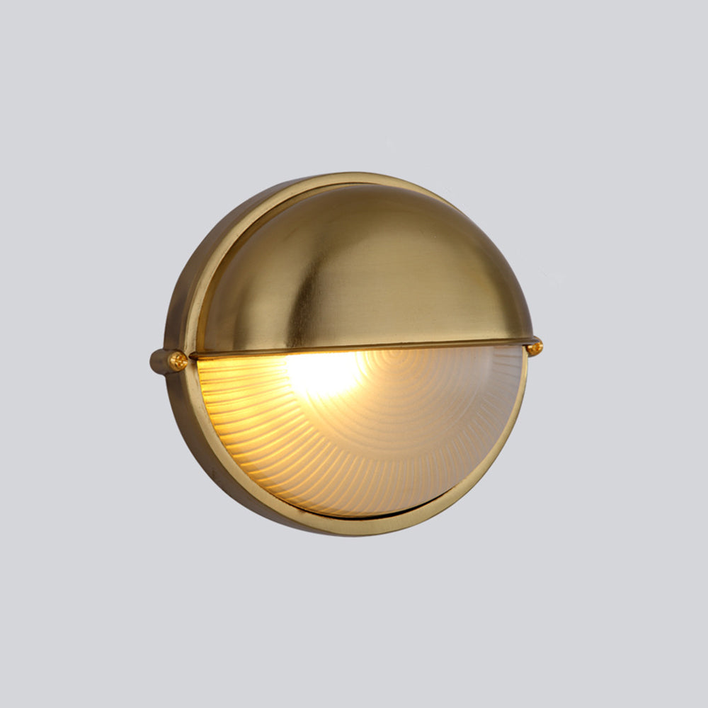 Weather-Resistant Exterior Sconce with Glass Shade for Patio, Porch & Entryway | Hardwired LED Light Fixture | Metal Construction | Lonoma