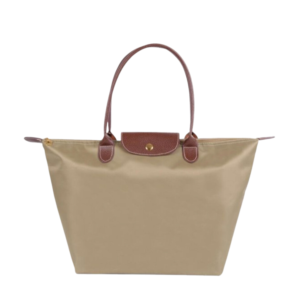Water-Resistant Nylon Tote Bag with Leather Trim for Work, Travel and Daily Carry | Lonoma