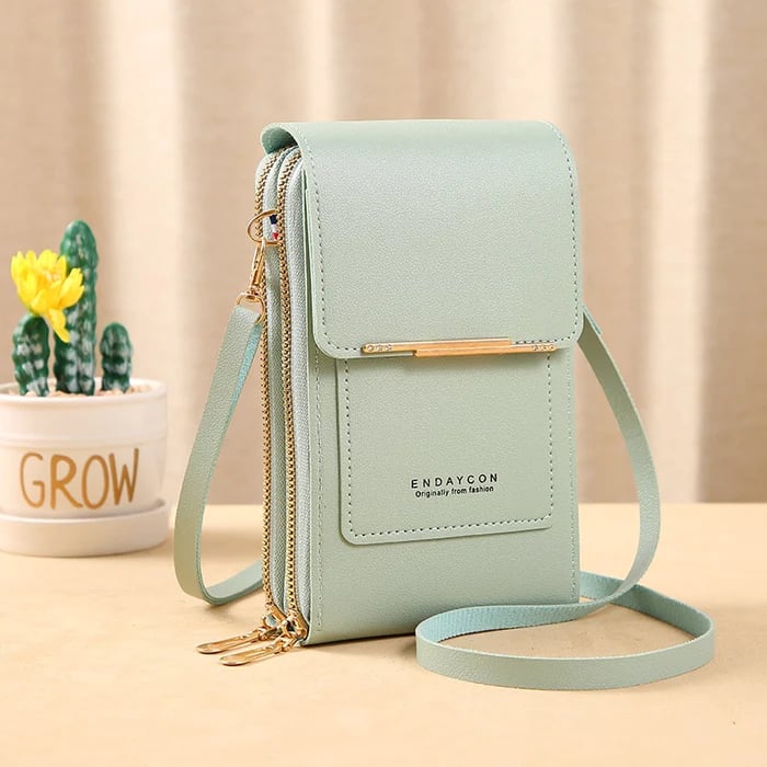 Women's Crossbody Bag with Phone Compartment Anti-Theft Security Zippered Small Purse PU Leather Shoulder Handbag Wallet Organizer for | Lonoma