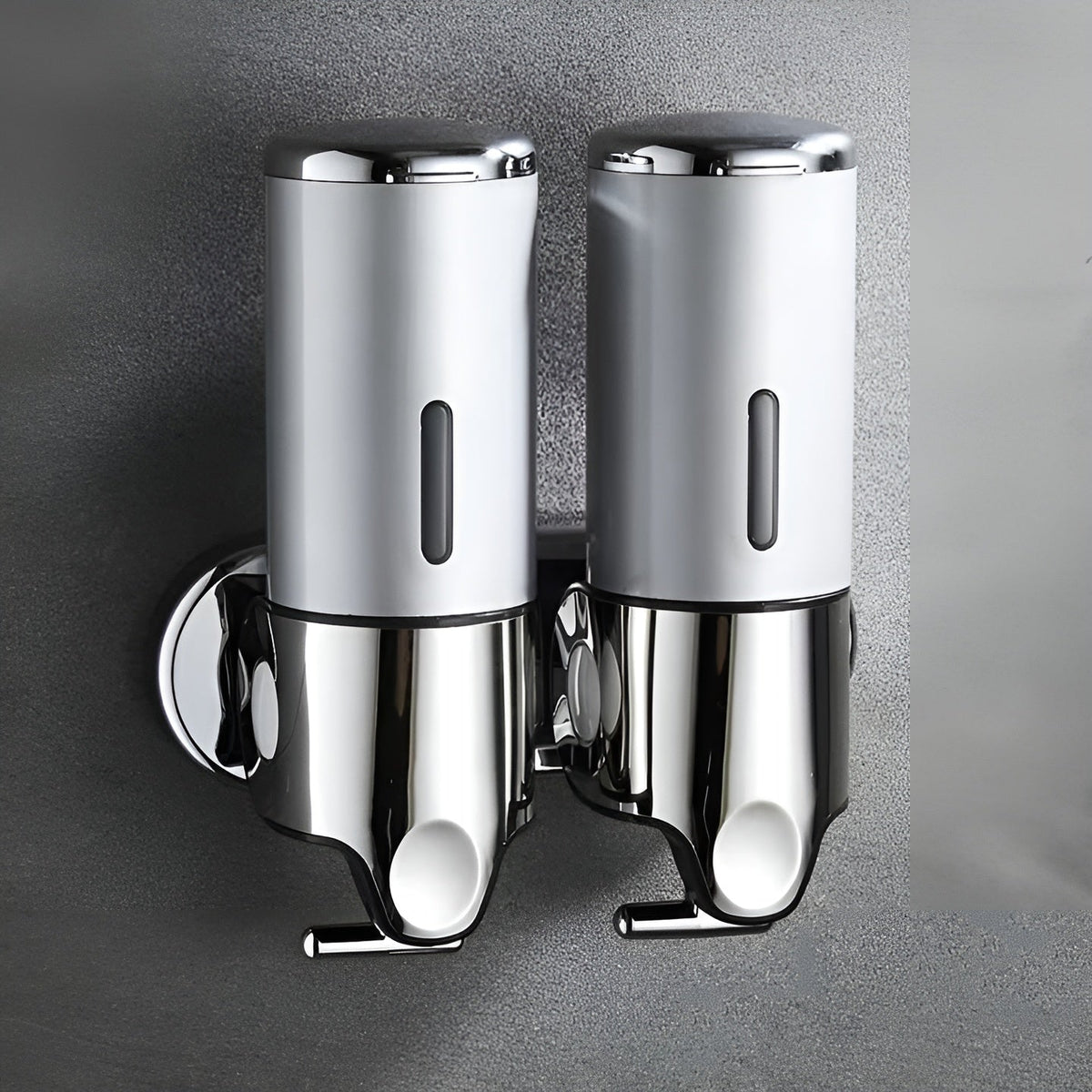 Wall Mount Soap Dispenser 17 fl oz Stainless Steel Chrome Finish for Bathroom Kitchen Shower Single Double Triple Pump | Lonoma