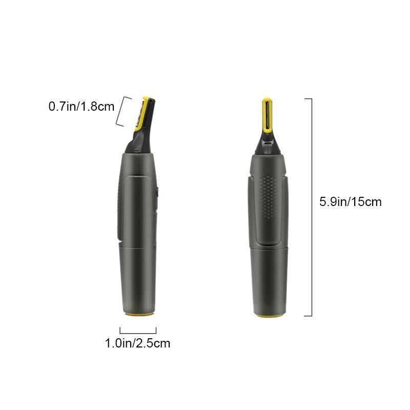Nose Hair Trimmer with LED Light for Ears Eyebrows – Titanium Stainless Steel Blade, Ergonomic Grooming Tool for Men Women | Lonoma