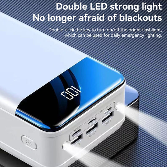 100000mAh Portable Charger Fast Charging USB-C Power Bank for Laptops Phones Tablets Travel Emergency Backup Battery Pack | Lonoma