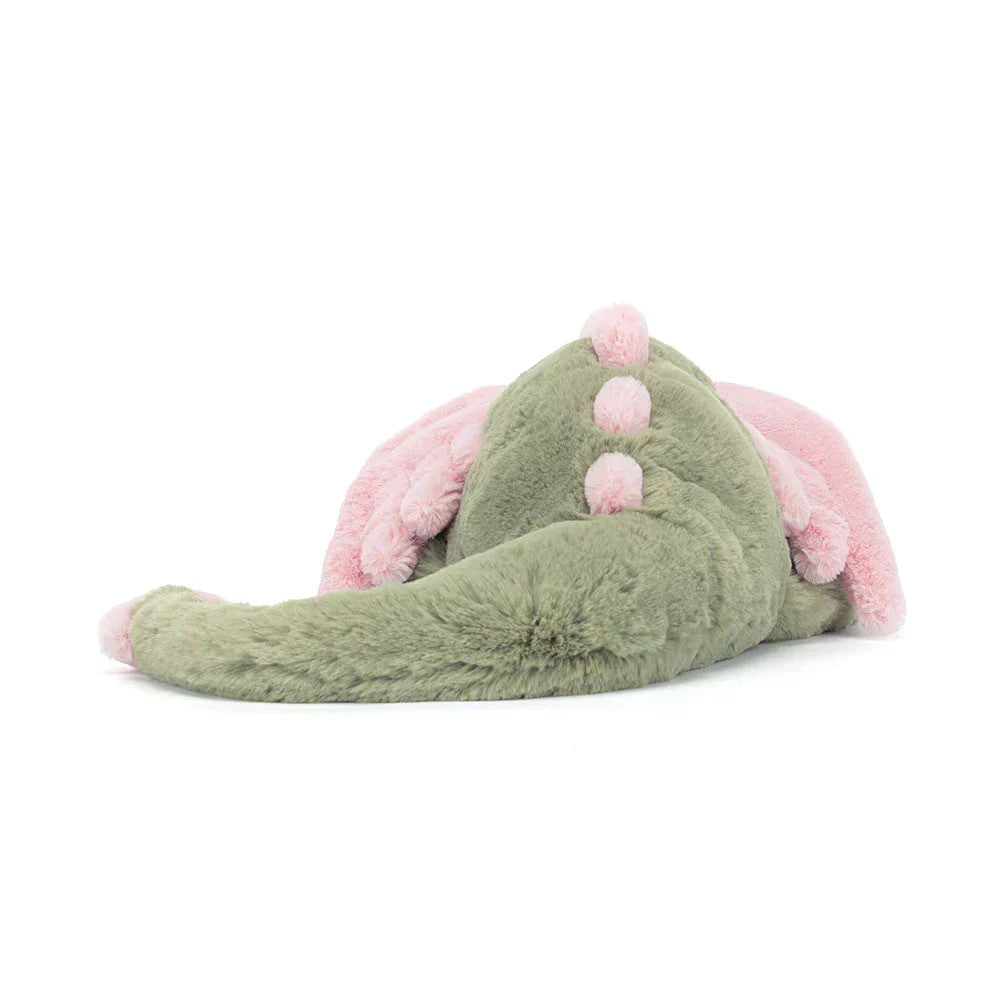 Winged Dragon Plush Toy – Soft Cuddly Stuffed Animal with Embroidered Details for Kids, Bedrooms, Nursery Decor | Lonoma