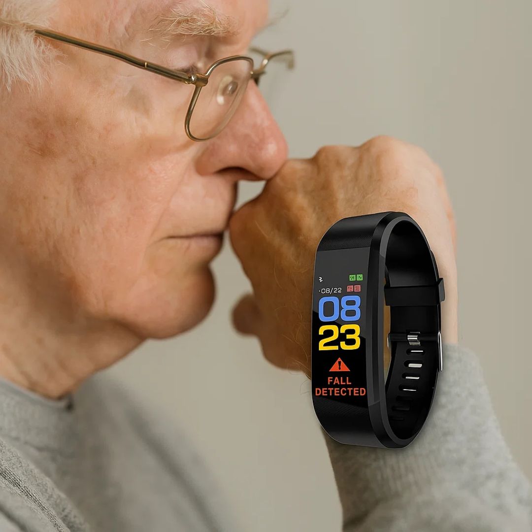 Emergency Alert Smartwatch for Elderly with Fall Detection GPS Heart Rate Monitor SOS Button Health Tracker | Lonoma