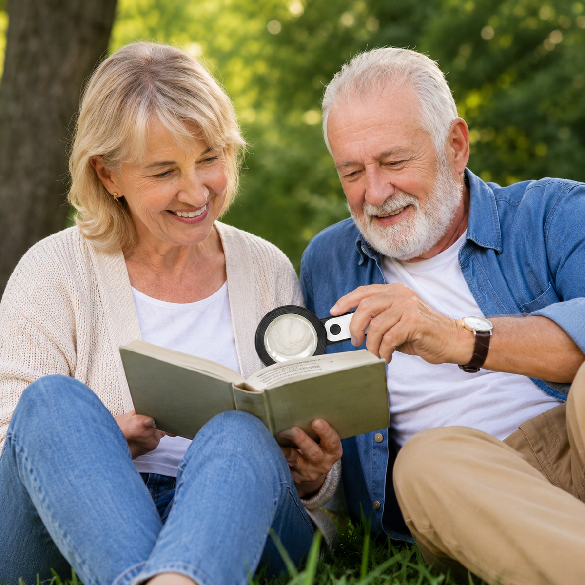 Illuminated Handheld Magnifier with 30X Optical Zoom for Reading, Crafts, Inspection | Vision Aid Tool for Seniors | Lonoma