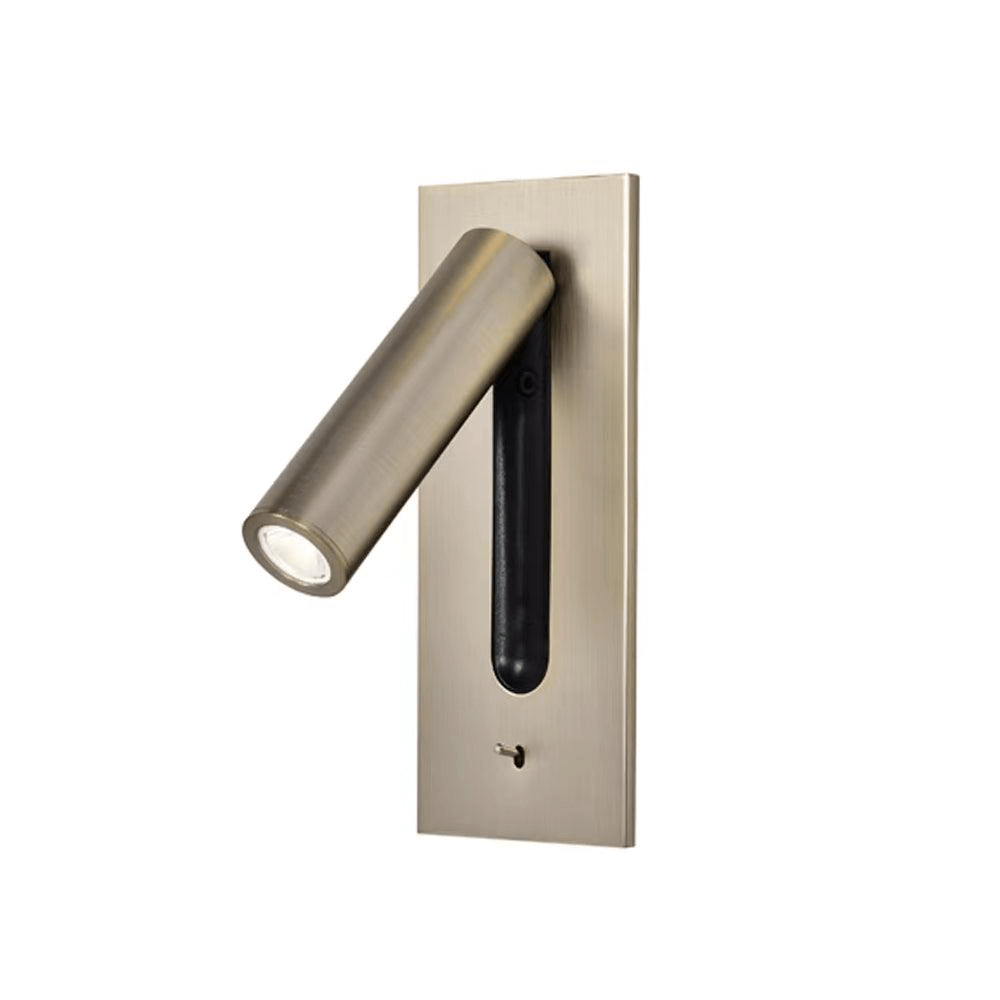 Adjustable Wall Sconce with LED Reading Light | Modern Plug-In Bedside Lamp | Pivoting Metal Fixture for Bedroom, Guest Room & Hallway | Lonoma