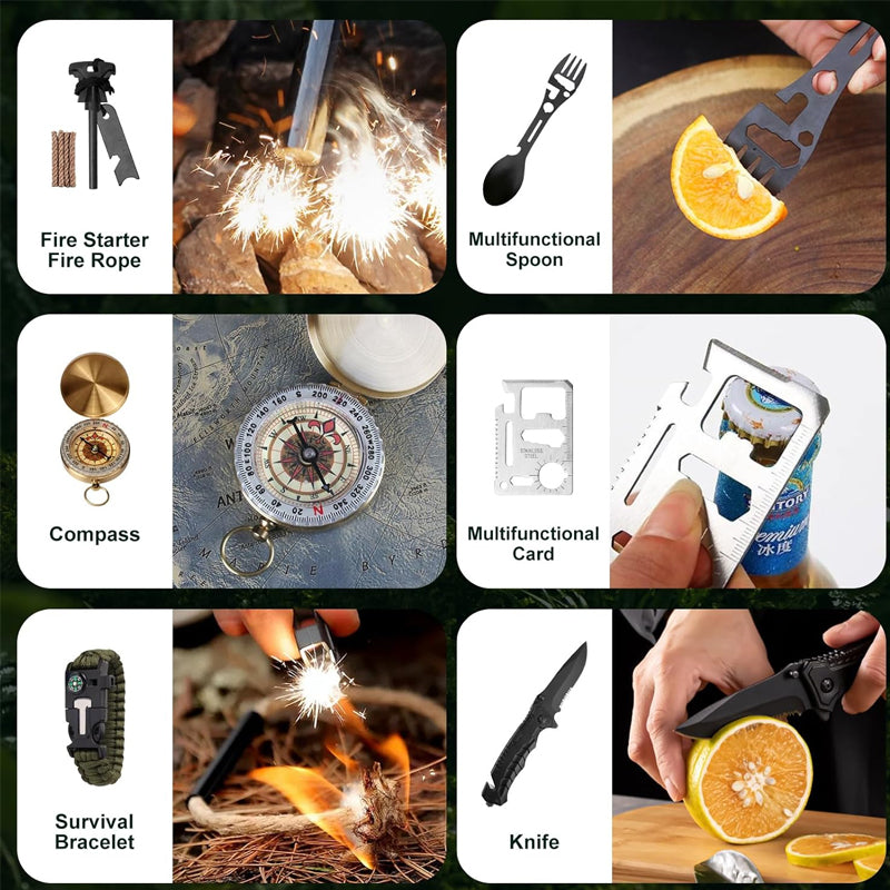 24-Day Outdoor Gear Countdown Calendar with Survival Tools & Accessories for Camping Hiking Adventures | Lonoma