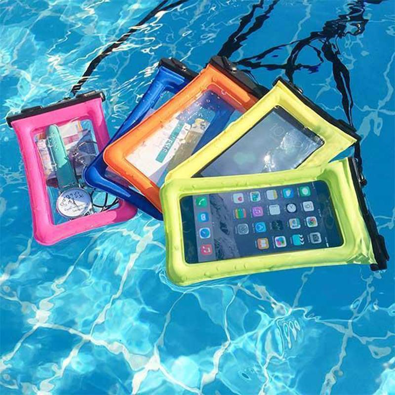Floating Waterproof Phone Pouch with Adjustable Lanyard, Universal Submersible Dry Bag Case for Swimming, Snorkeling & Beach | Lonoma