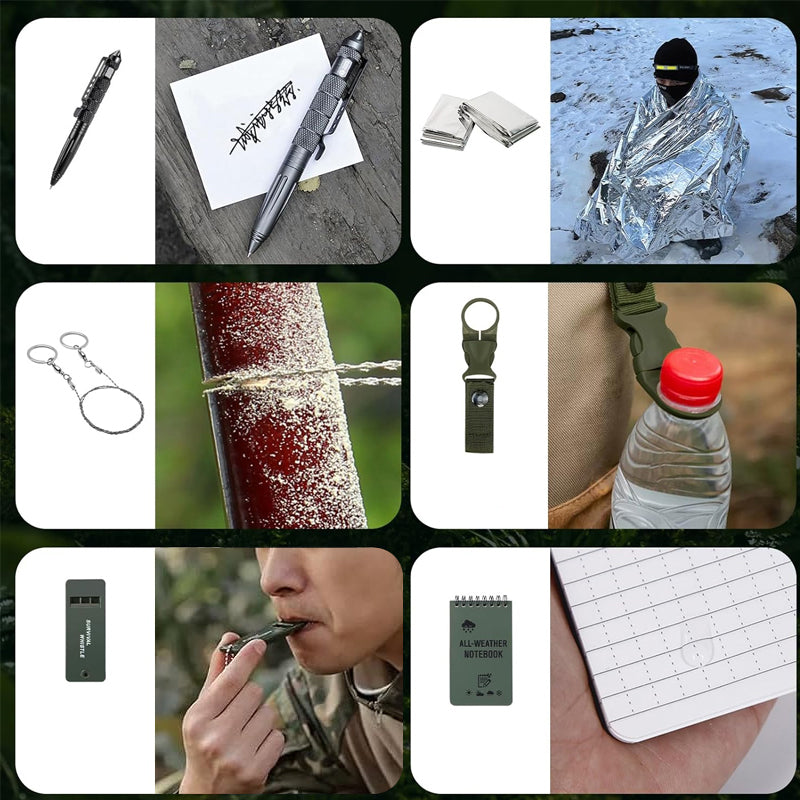 24-Day Adventure Countdown Calendar with Wilderness Survival Tools & Gear for Camping Hiking Bushcraft Enthusiasts | Lonoma