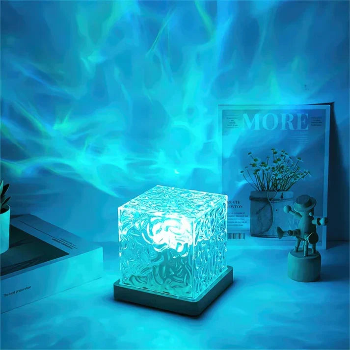 Cordless Mood Light Projector with 16 Colors & Timer – Rechargeable USB Night Light for Bedroom, Living Room, Yoga, Meditation & Relaxation | Lonoma