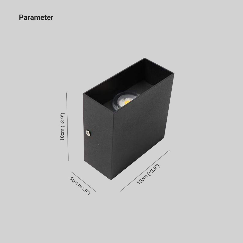 LED Outdoor Wall Sconce Metal Square Adjustable Light Fixture Waterproof IP65 for Patio Garden Porch Entryway Corridor Exterior | Lonoma