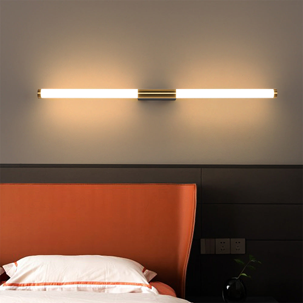 Sleek LED Vanity Light with Acrylic Shade - Hardwired Bathroom Mirror Fixture - Metal & Polycarbonate Construction - 110-240V - IP44 Rated | Lonoma