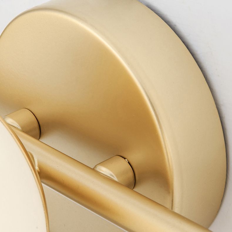Modern Glass Dome Wall Sconce for Bathroom Vanity – Metal & Glass Finish – LED Lighting for Hallways & Kitchens | Lonoma