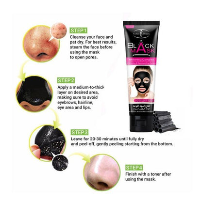 Blackhead Remove Black Facial Masks Deep Cleansing Purifying Peel Off 120ml_4