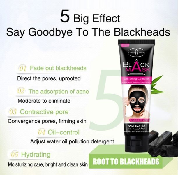 Blackhead Remove Black Facial Masks Deep Cleansing Purifying Peel Off 120ml_3