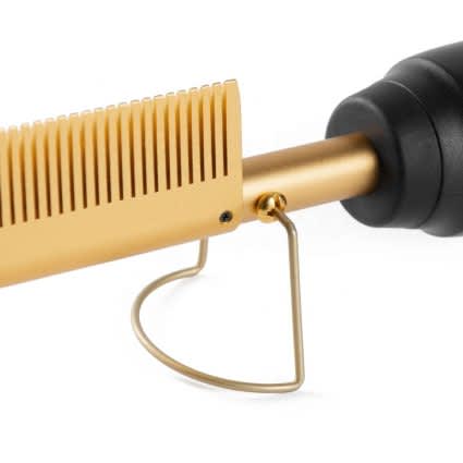 High Heat Ceremic Press Comb Curler and Straightener_1