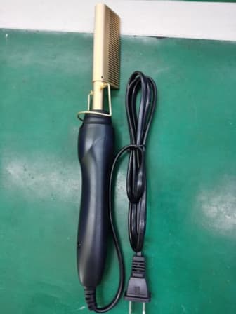 High Heat Ceremic Press Comb Curler and Straightener_3