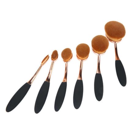 6 Pcs Oval Makeup Brush Set_1