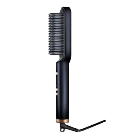 Luxury PTC Comb Hair Straightener Brush - Black_0