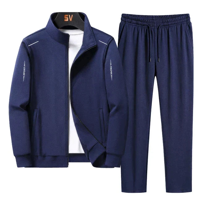 Men's Athletic Tracksuit Zip-Up Jacket & Joggers Set for Casual & Active Wear | Lonoma