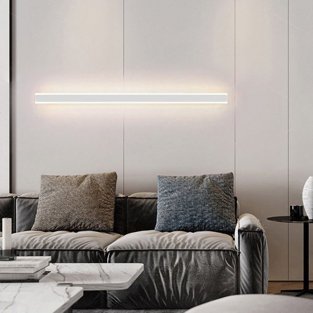 Modern Linear LED Wall Sconce Gold Black White Metal Acrylic Indoor Lighting Fixture for Bedroom Hallway Bathroom Vanity Mirror | Lonoma