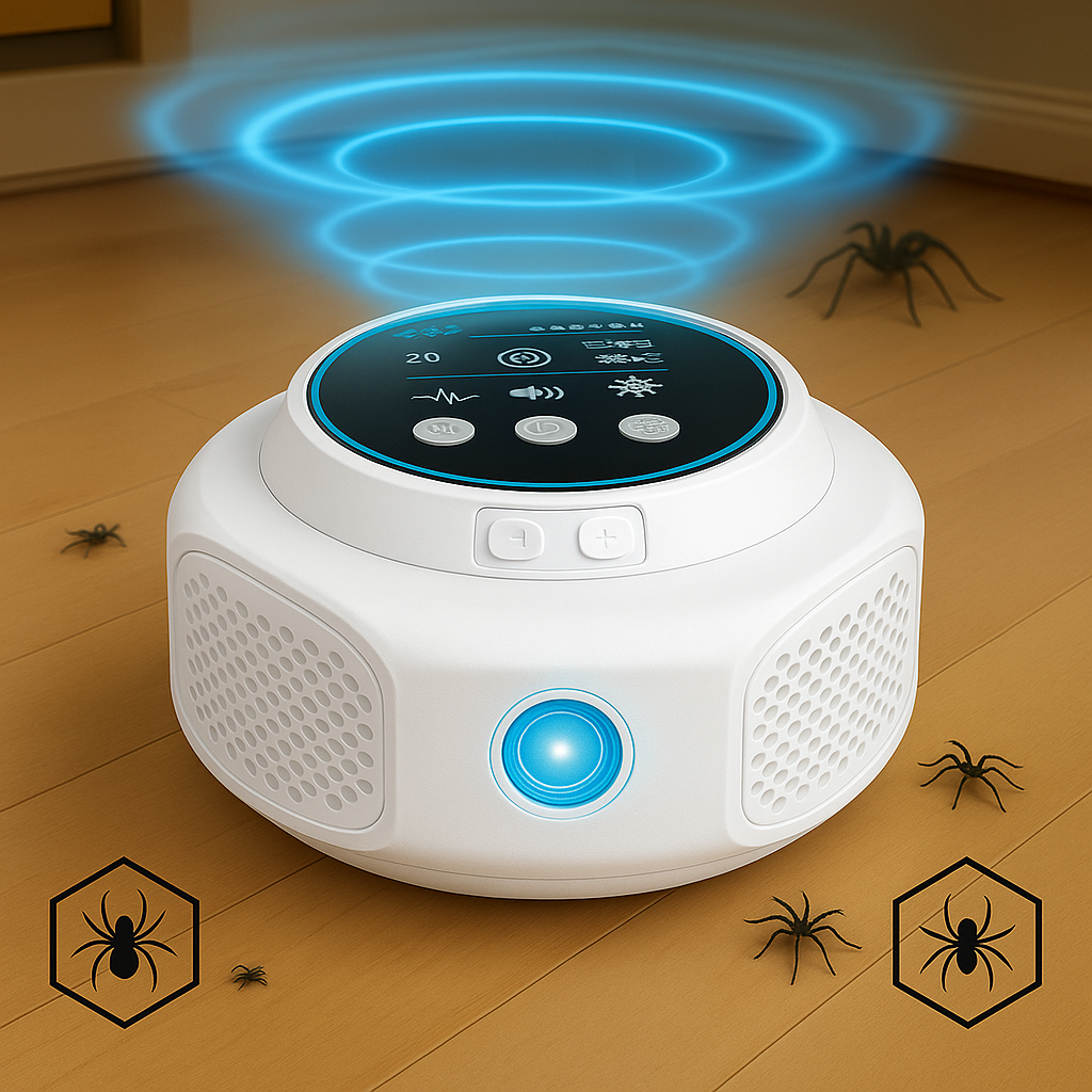 Electronic Spider Deterrent Indoor Outlet Device – Ultrasonic Pest Control for Home, Basement, Garage – Covers Living Areas – Non-Toxic | Lonoma