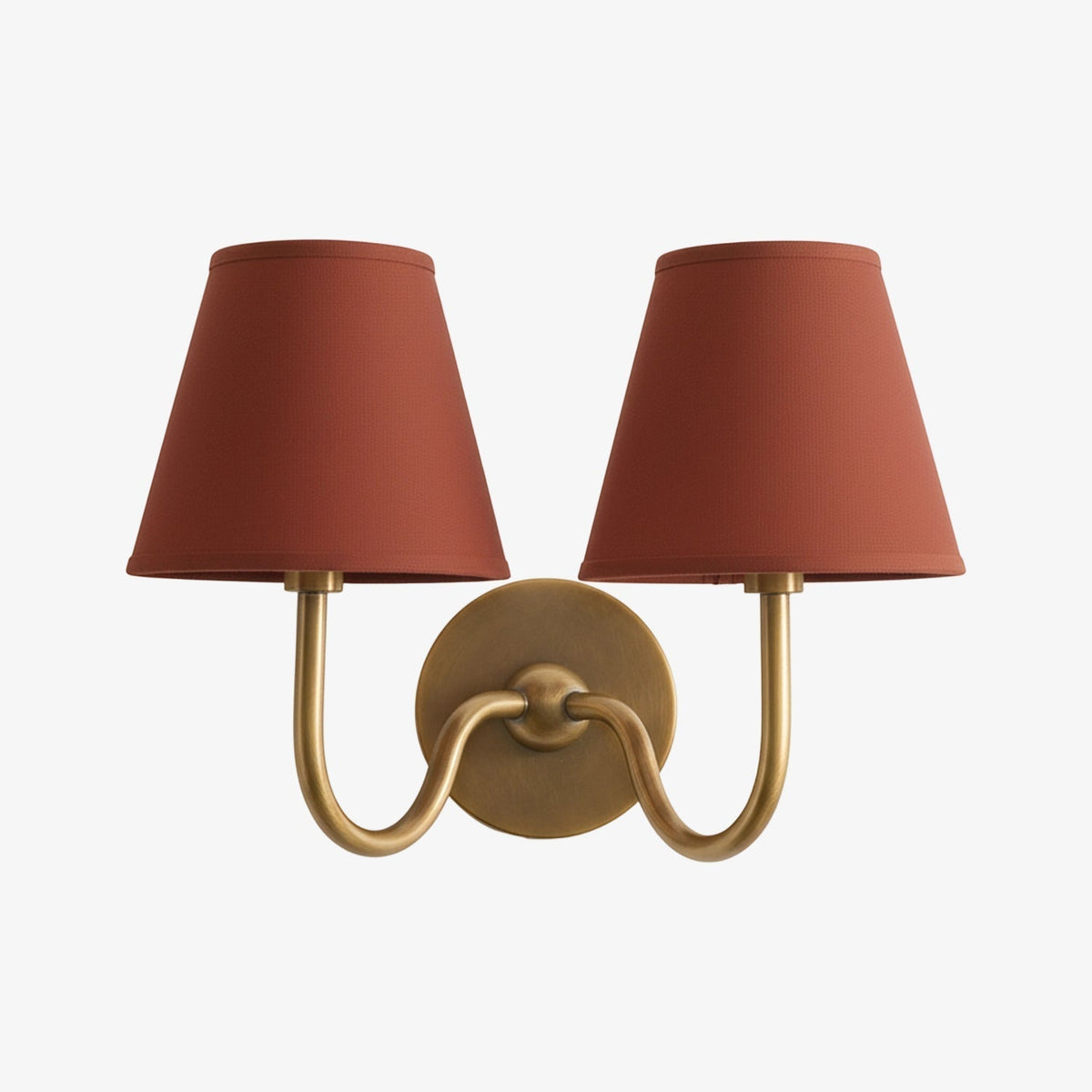 Fabric Shade Wall Sconce with Metal Backplate – E12 Socket Hardwired Light for Bedroom Hallway Dining Room Foyer – Dimmable Indoor Lighting | Lonoma