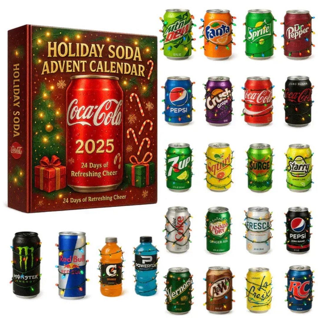 Decorative Spirit Bottle Advent Calendar 24 Days Holiday Countdown Display with Miniature Collectible Ornaments for Christmas Tree Decoration | Lonoma