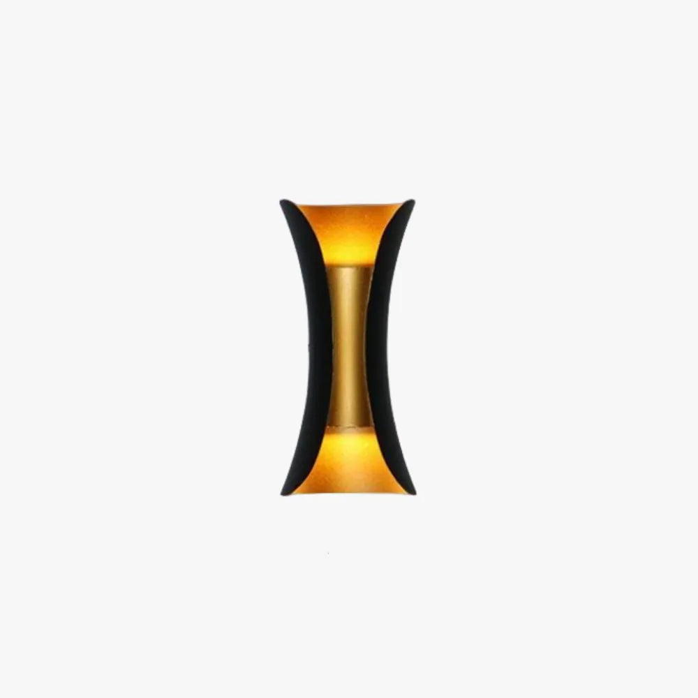 Curved LED Outdoor Wall Sconce Waterproof IP65 Metal Acrylic for Patio Entryway Garden Modern Lighting Fixture | Lonoma